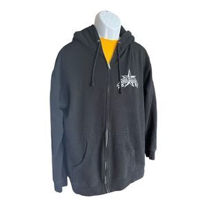 Mens Standard Supply Roger Creager Band Full Zip Autographed Hoodie - Sz L